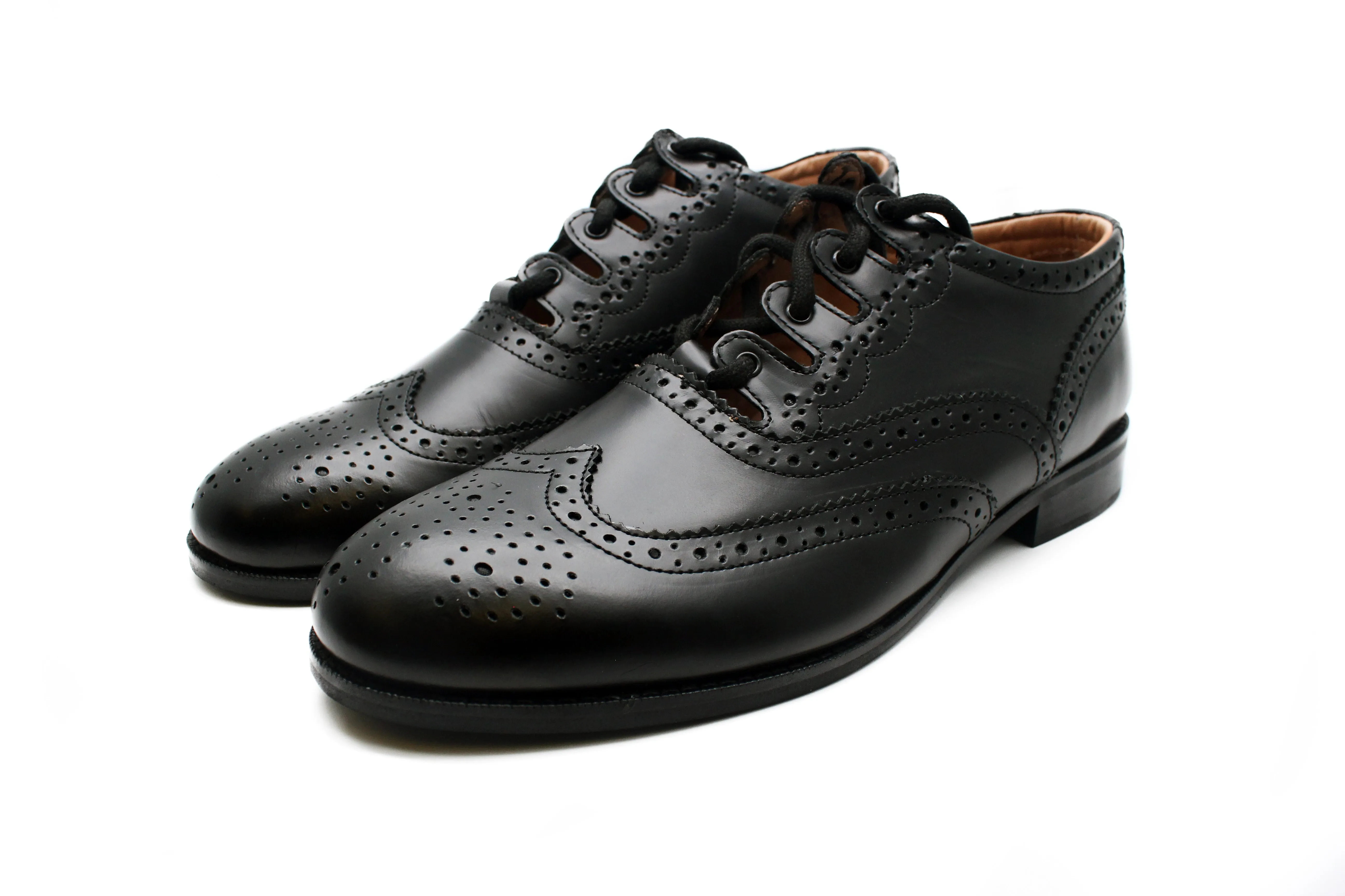 Exclusive Scotland Kilt Company Black Ghillie Brogues