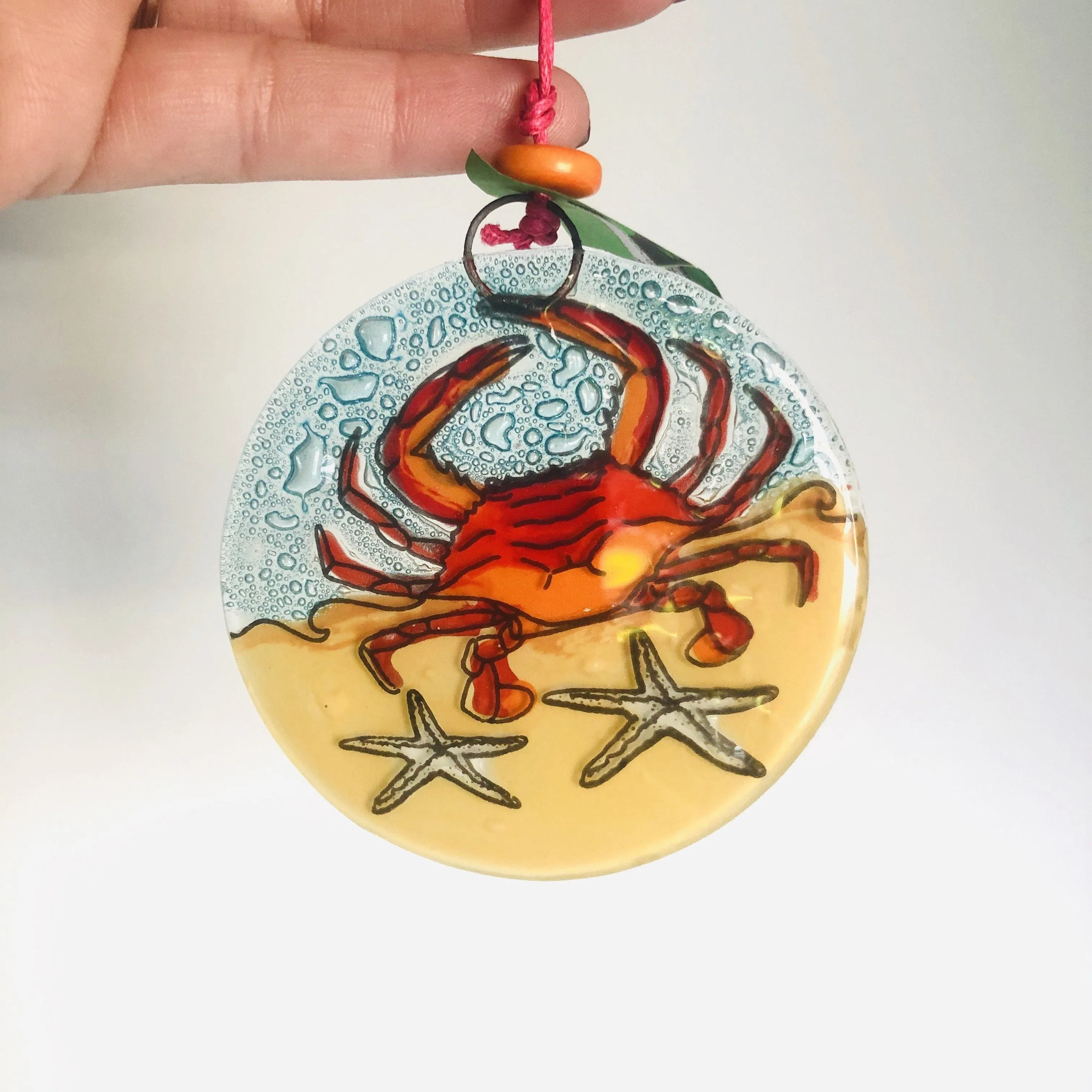 Fair Trade Ornament 122 Red Crab