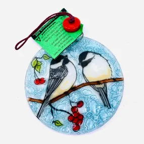 Fair Trade Ornament 156 Chickadee pair