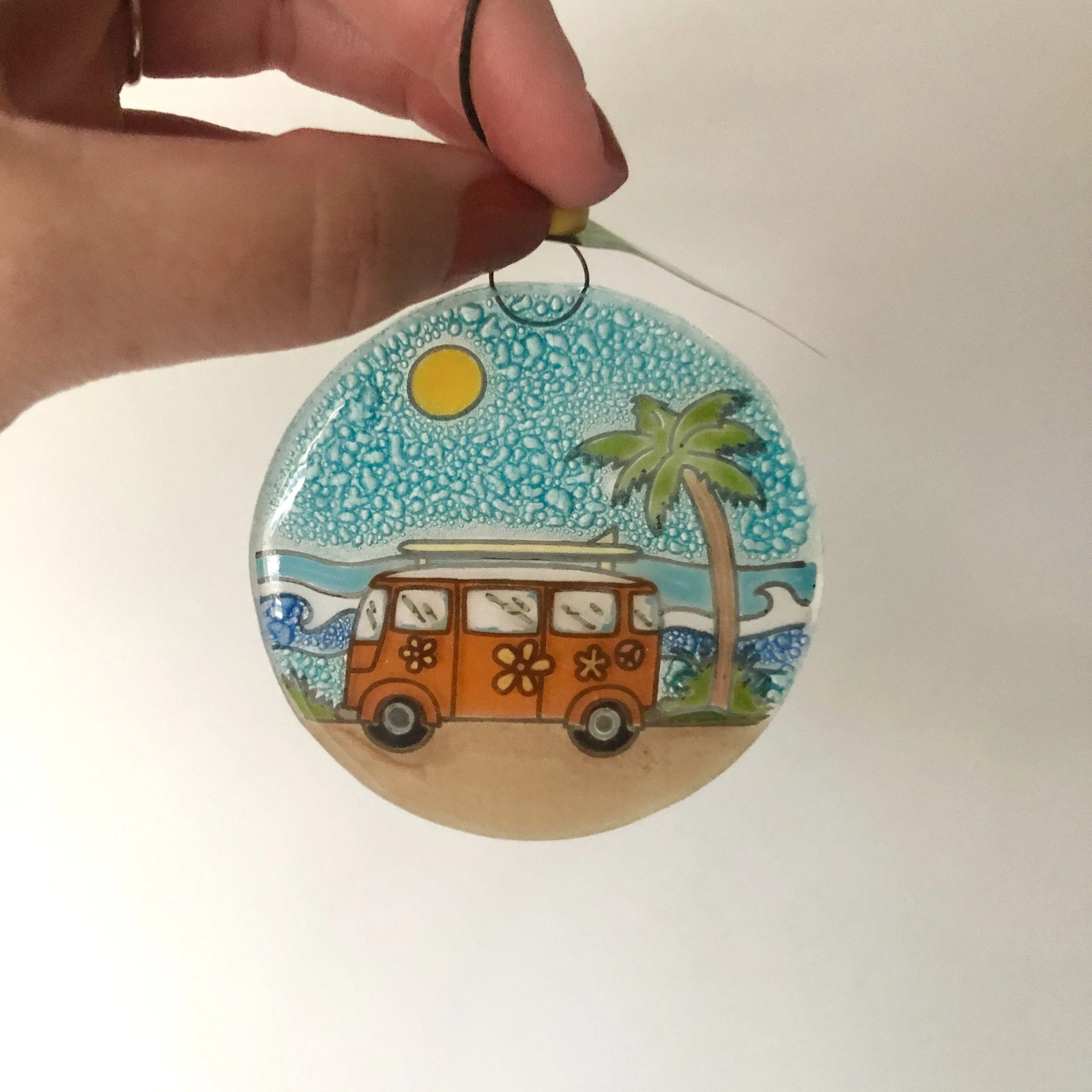 Fair Trade Ornament 33 VW Surfer Bus