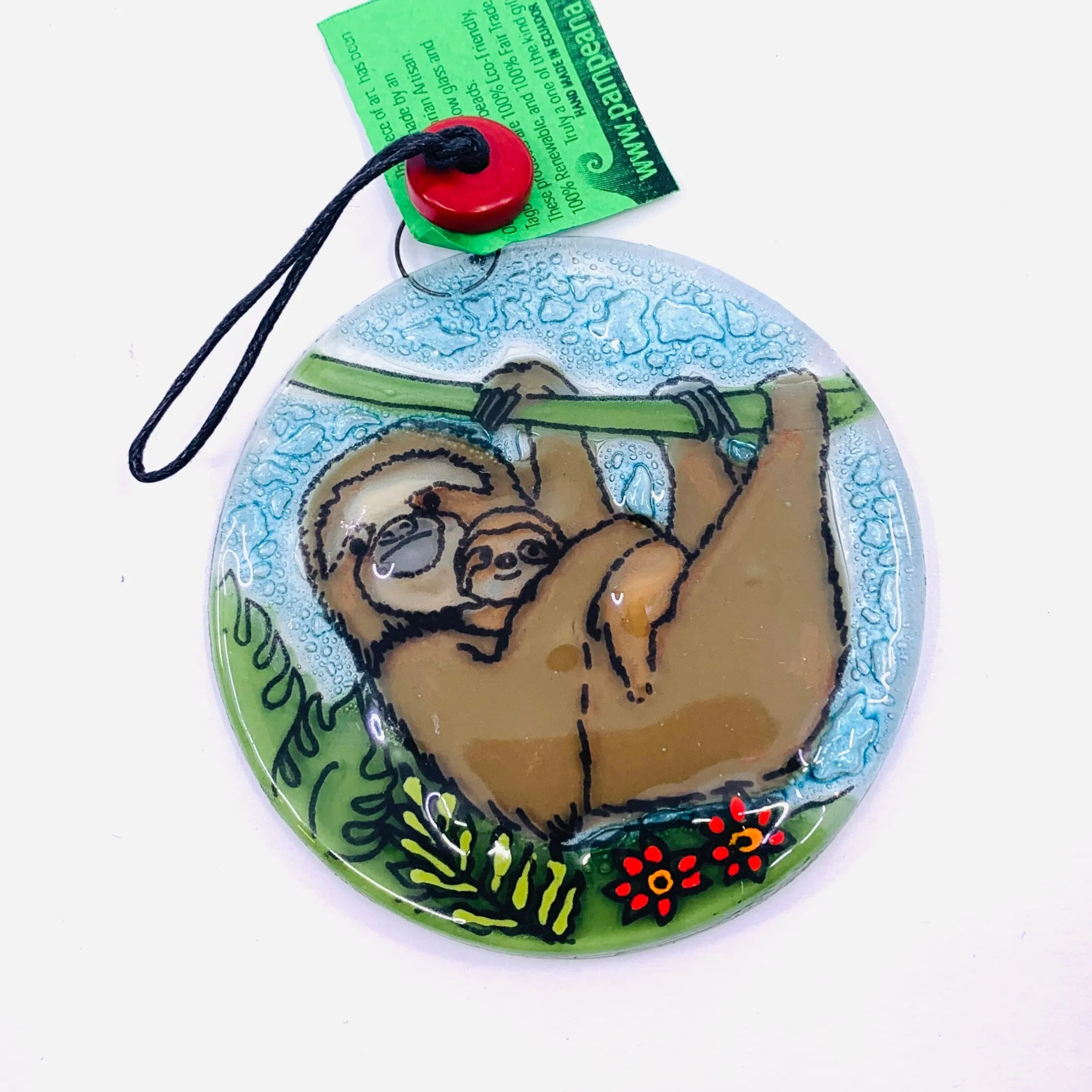 Fair Trade Ornament 77 Sloth Mom