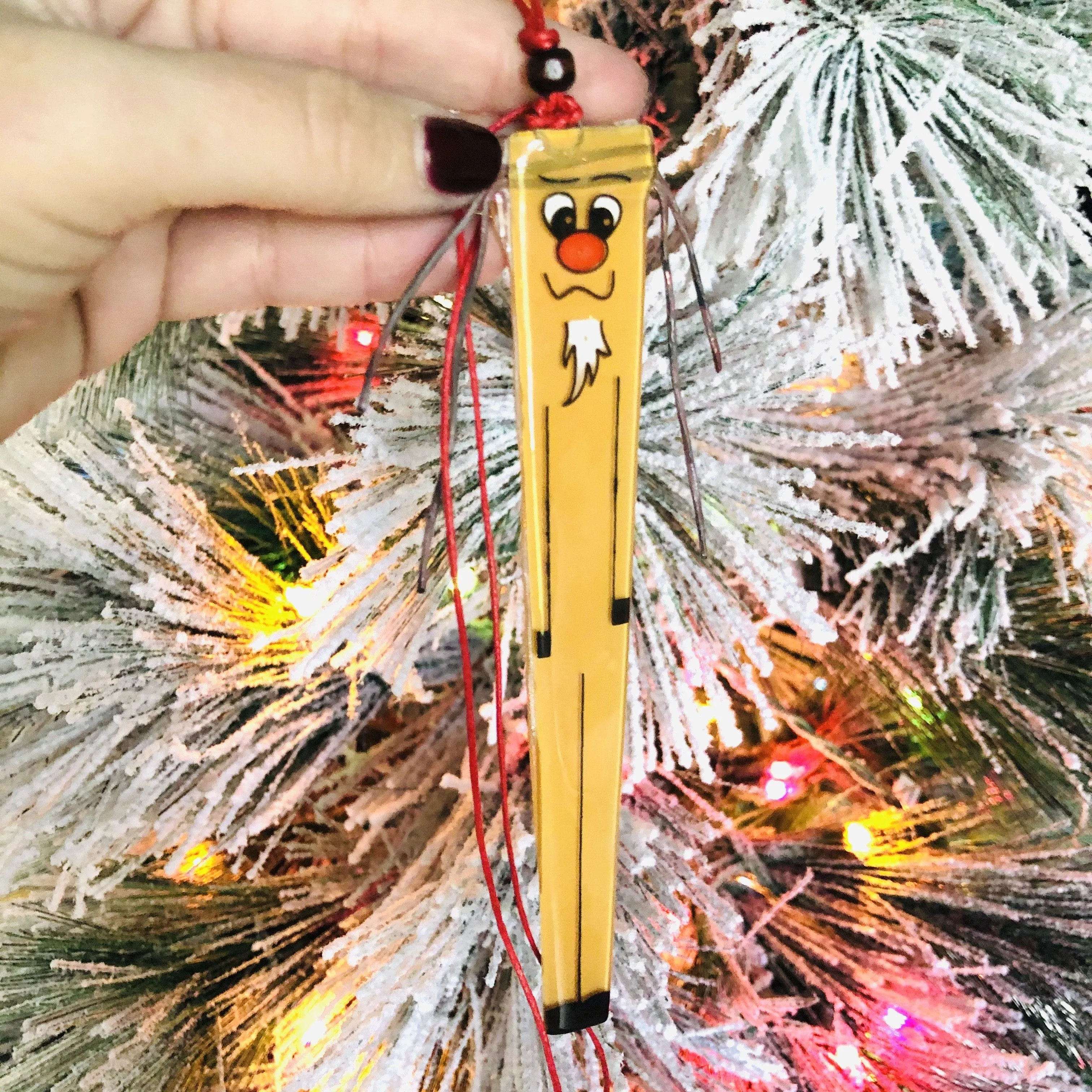 Fair Trade Stick Ornament, Reindeer