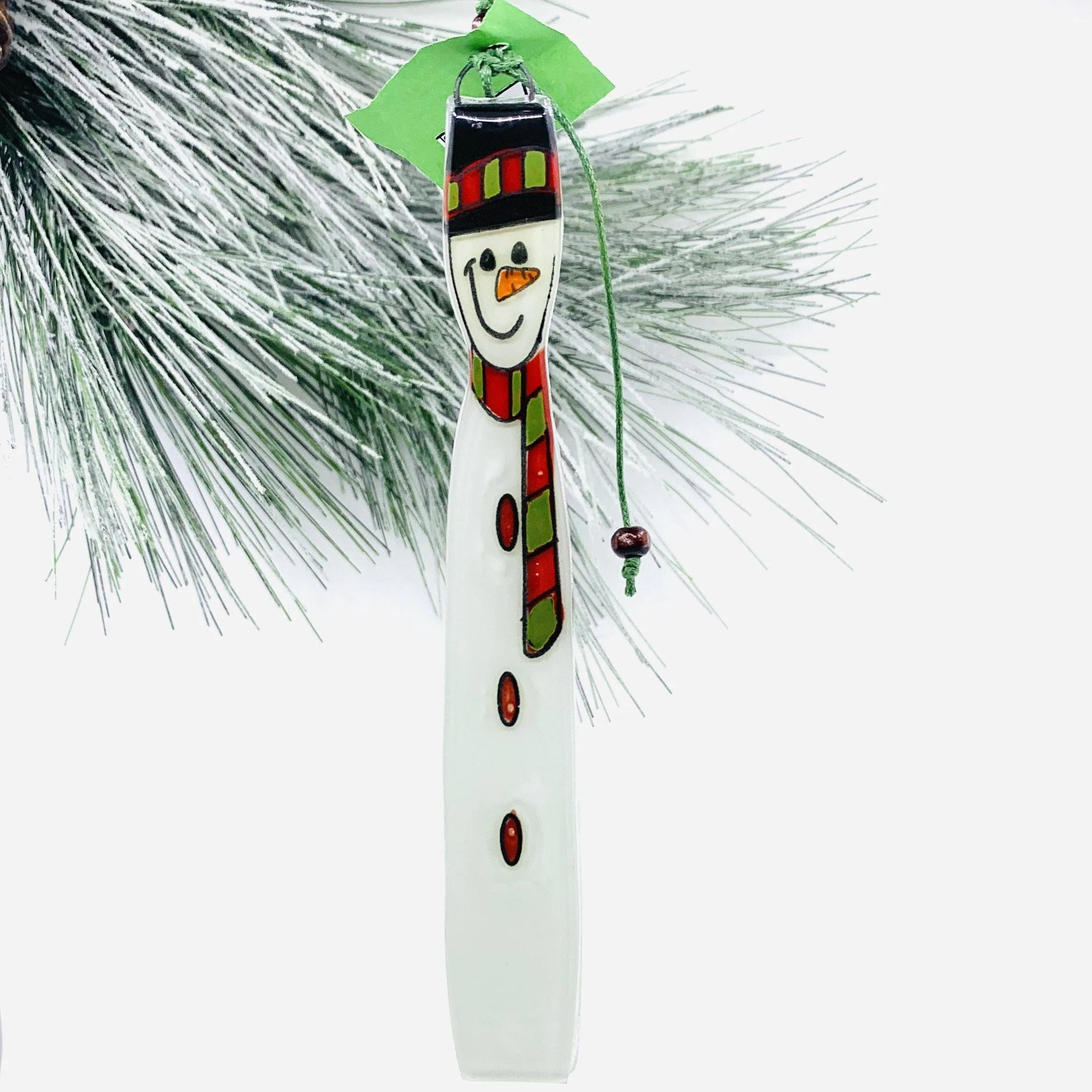 Fair Trade Stick Ornament, Snowman