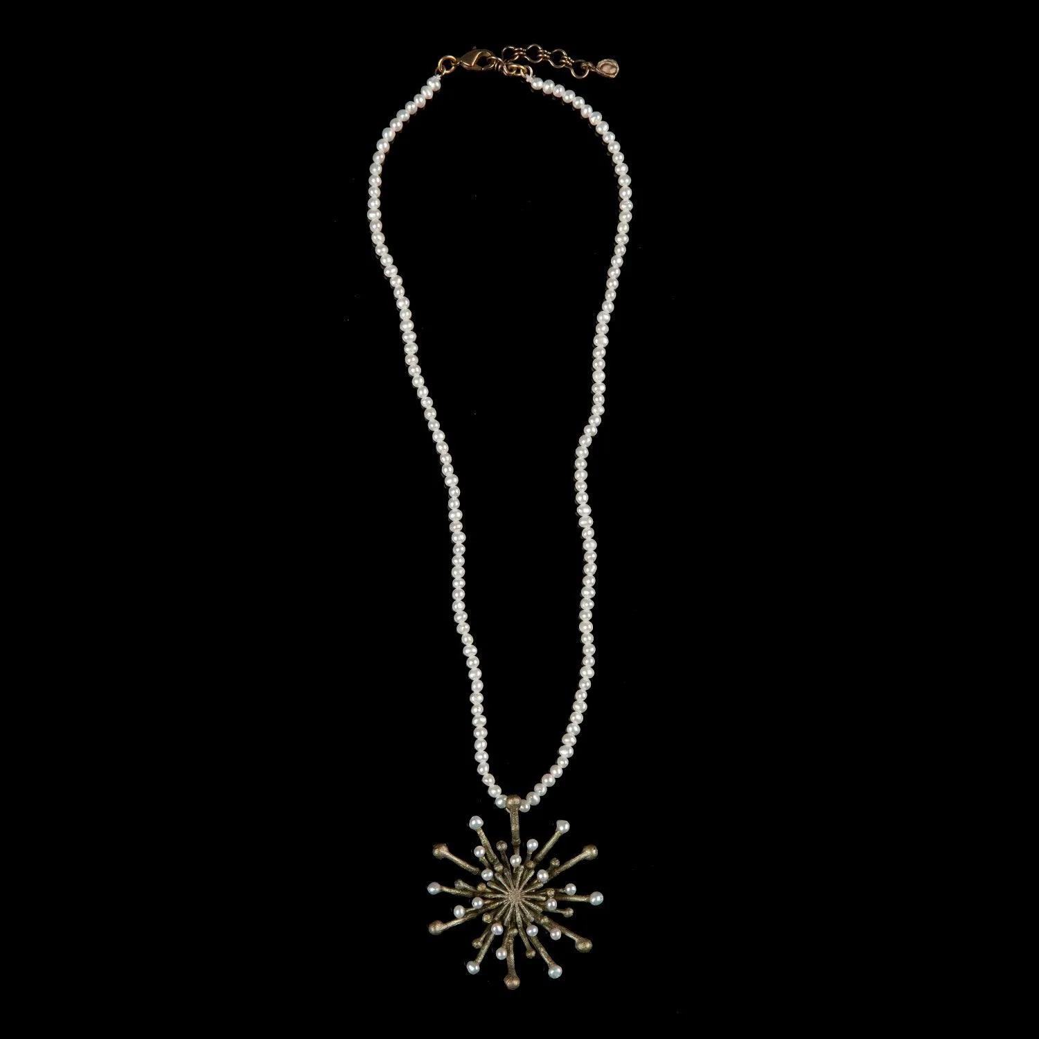 Firewheel Pendant - Pearls