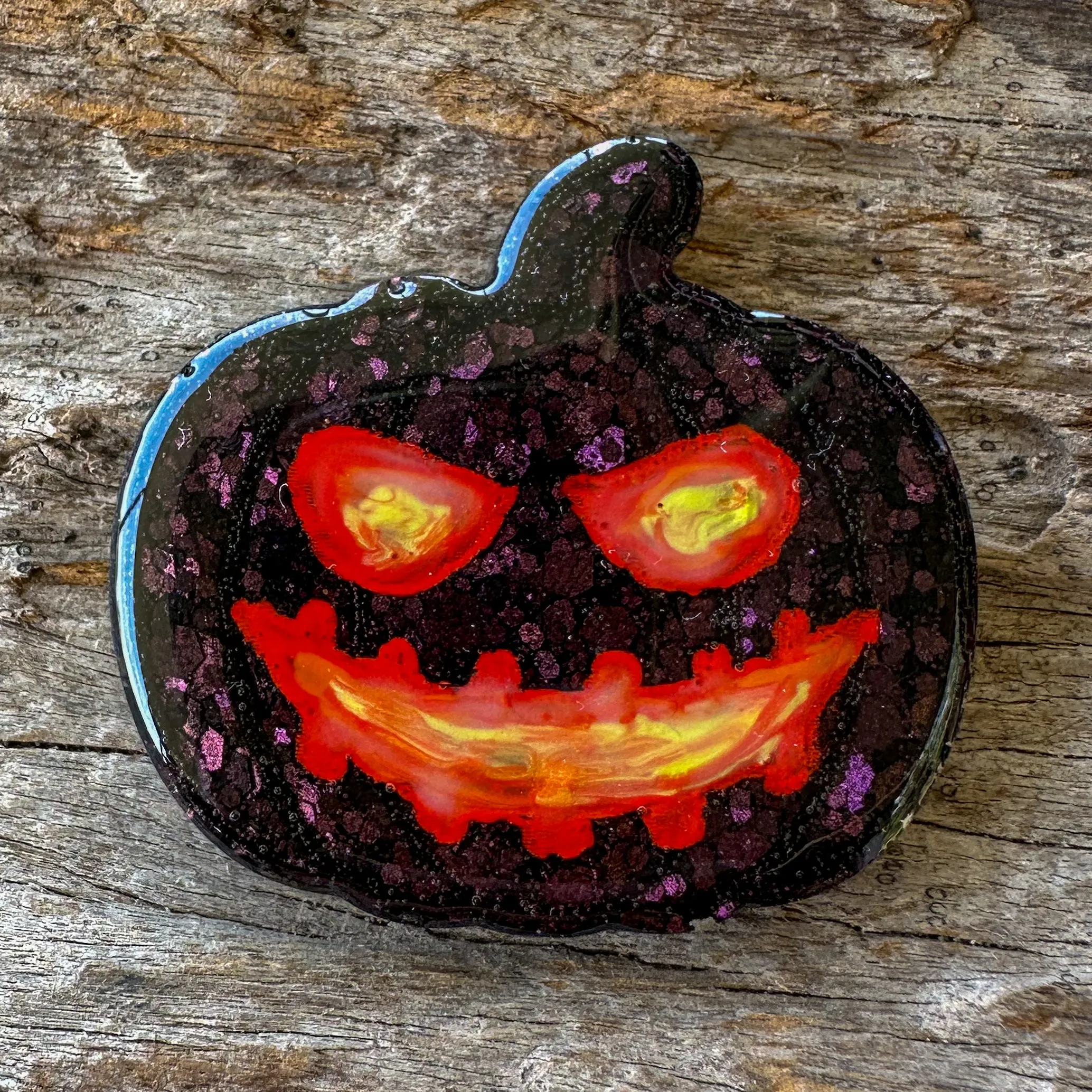 Halloween Pumpkin Shaped Tag