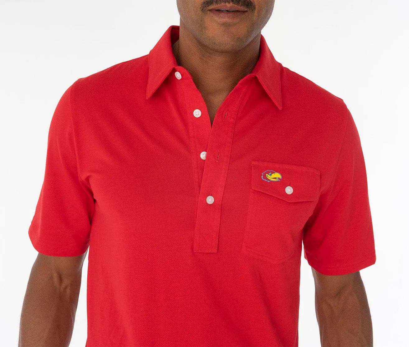 Kansas - Coach's Performance Players Shirt - Jay Head - Red