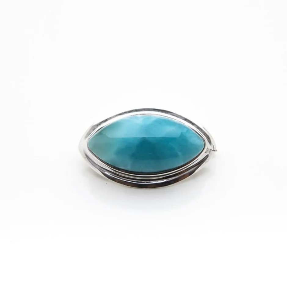 Larimar Brooch Adeline