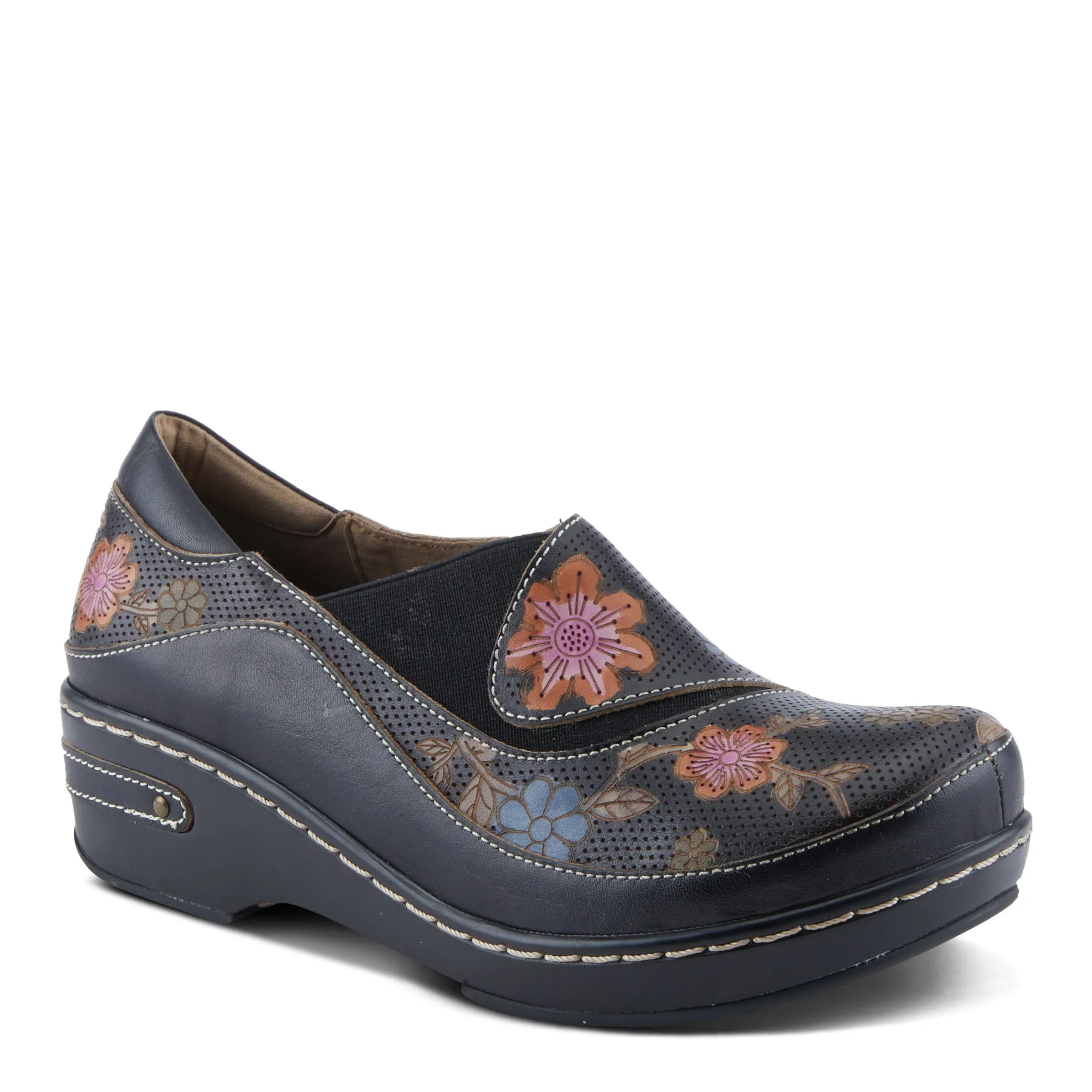 L'ARTISTE BURBANK-FLOWER CLOGS