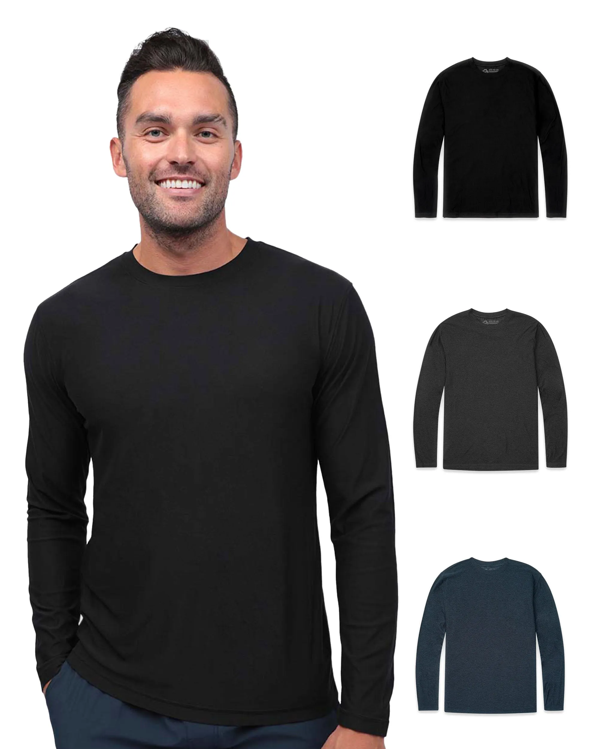 Long Sleeve Active Tee 3-Pack - Non-Branded