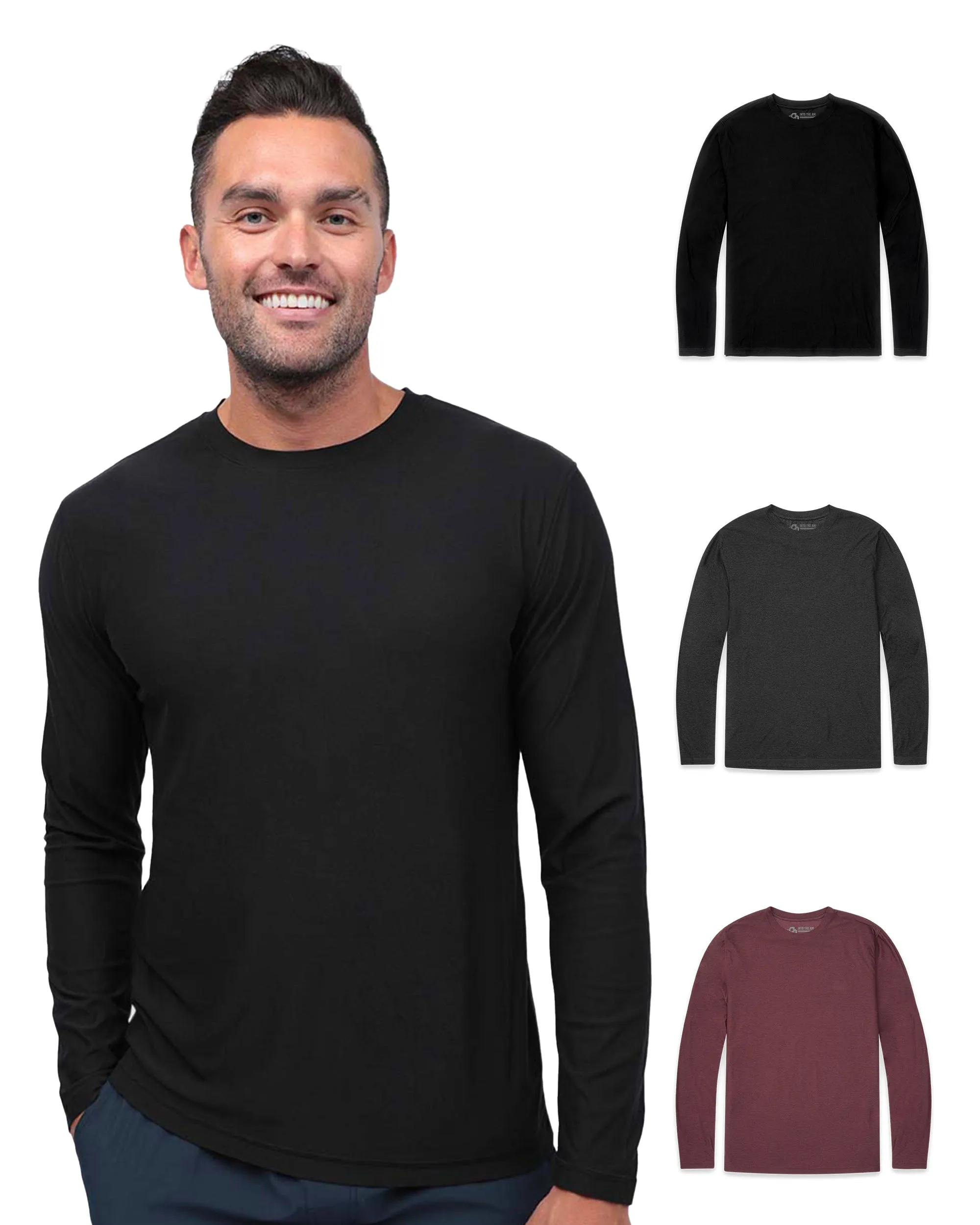 Long Sleeve Active Tee 3-Pack - Non-Branded