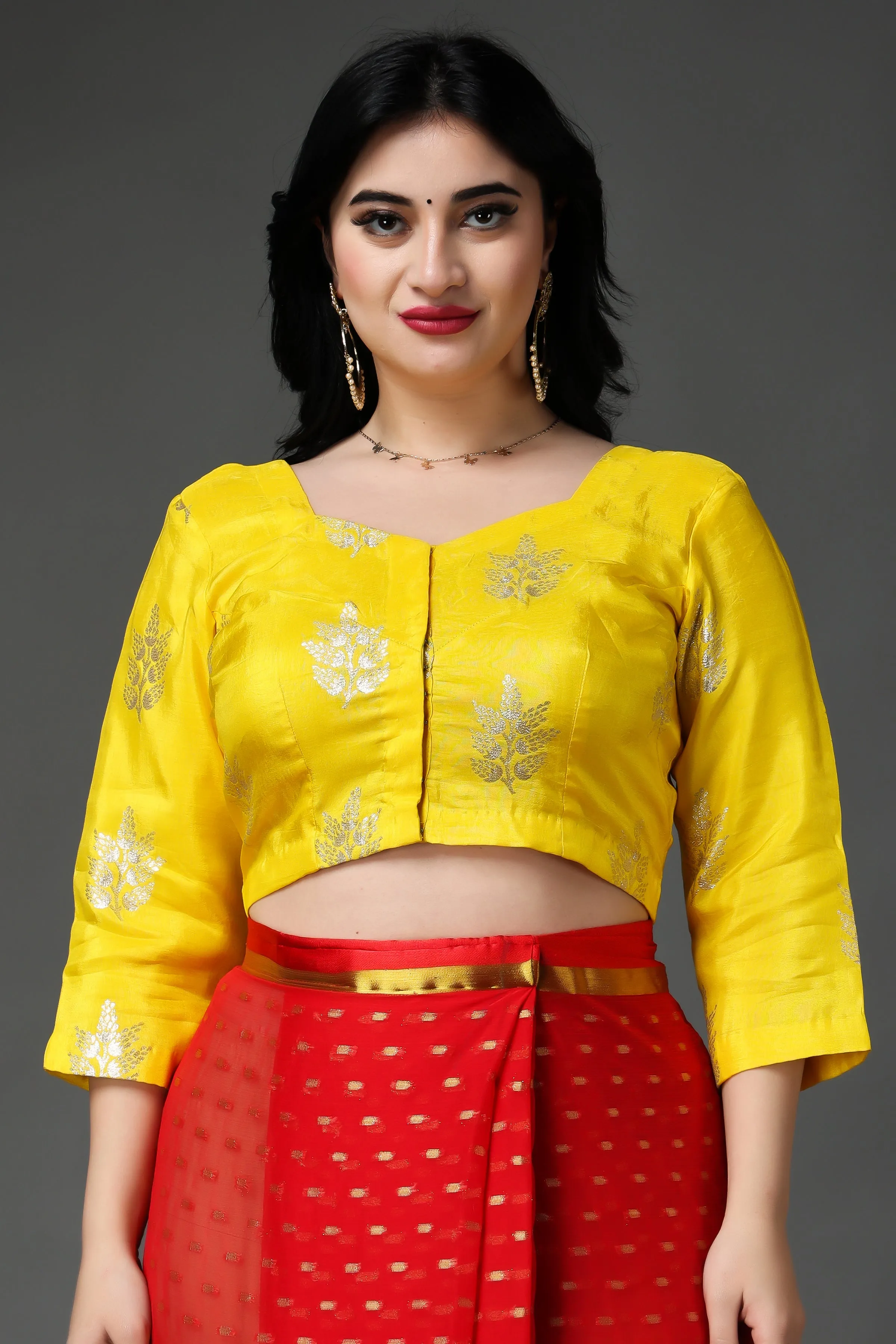 Lustrous Lemon Silk Blouse