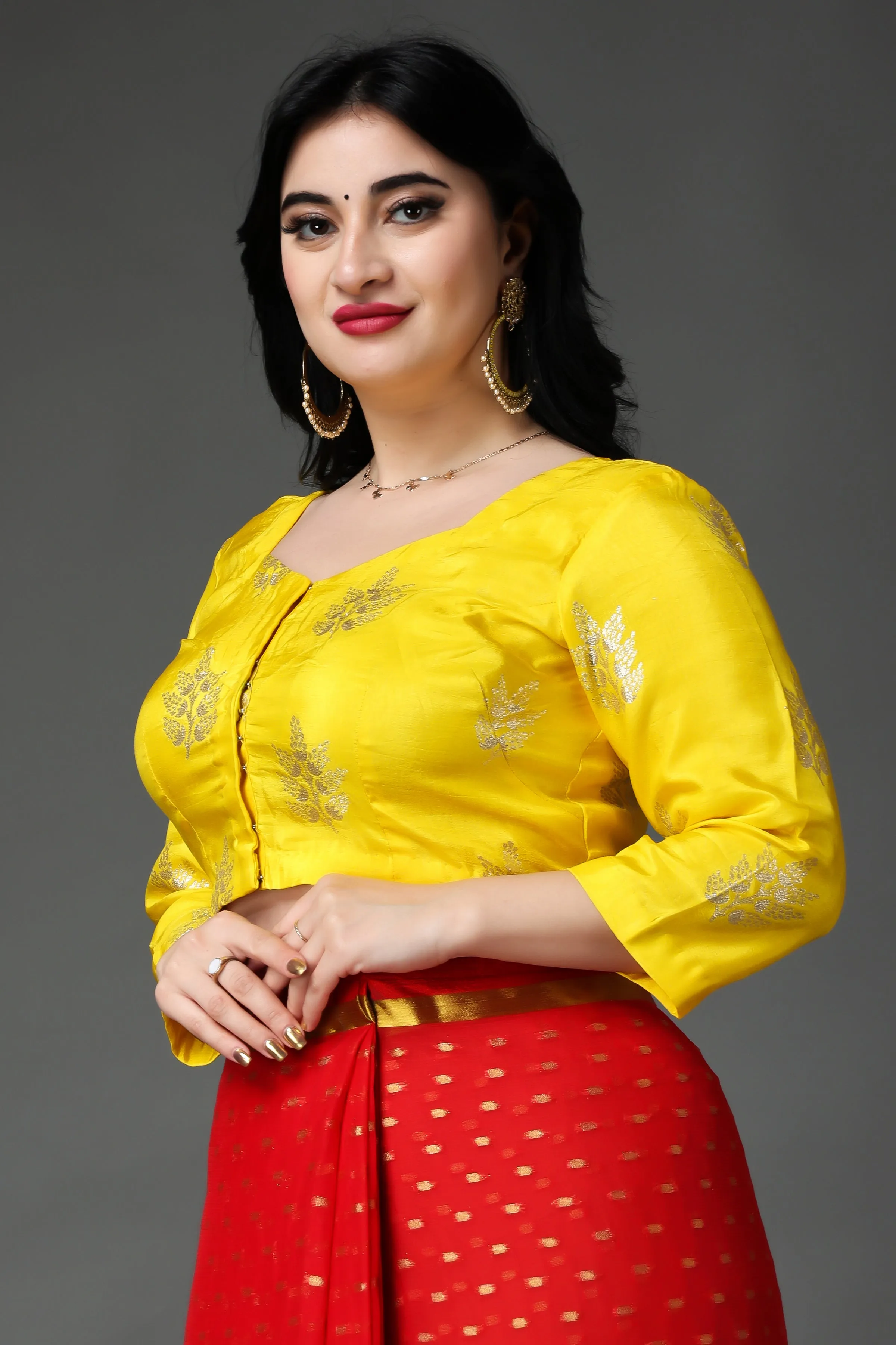 Lustrous Lemon Silk Blouse