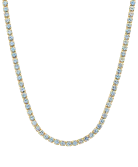 Mila Necklace Blue 18ct Gold Plated