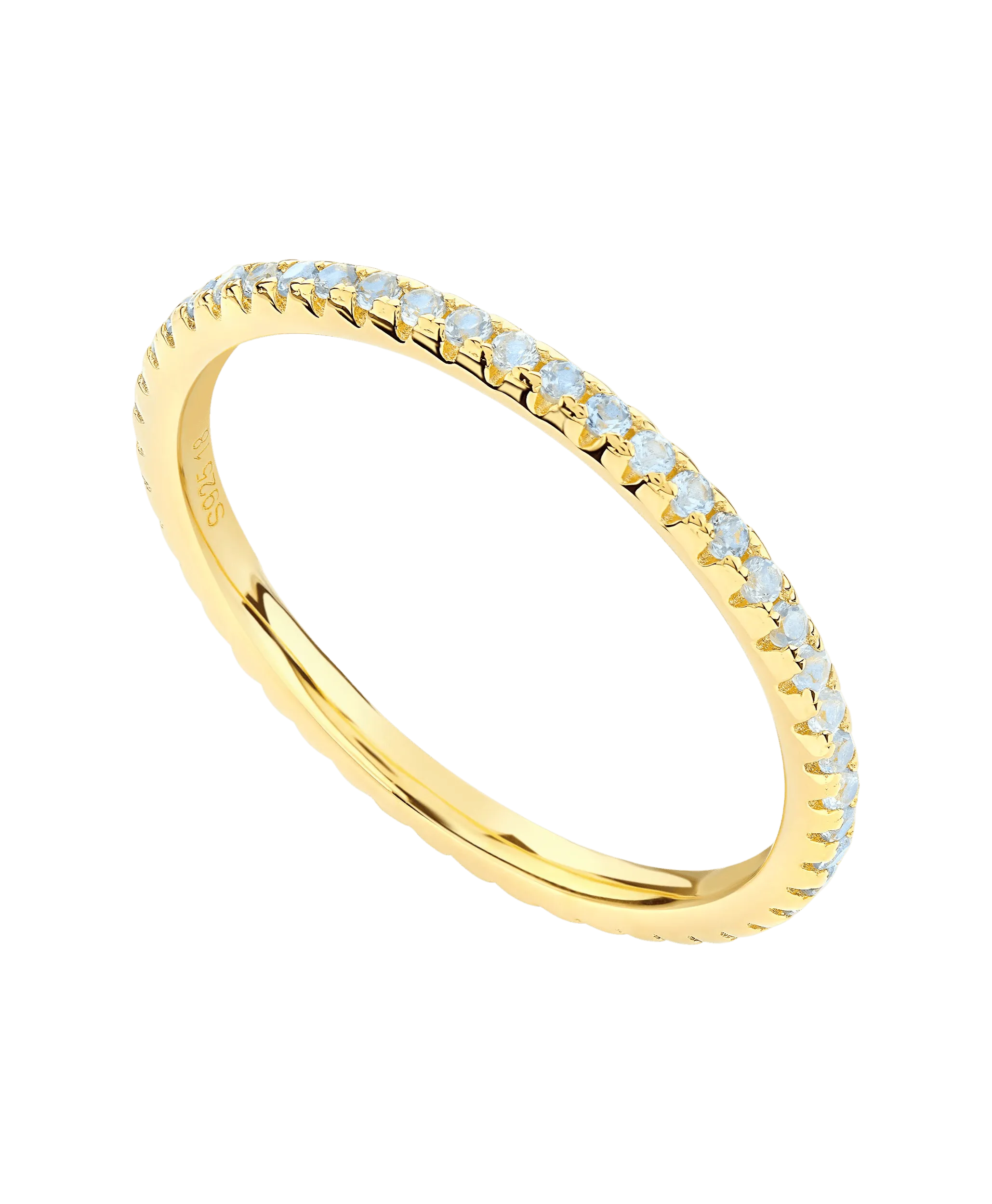 Mila Ring Blue 18ct Gold Plated