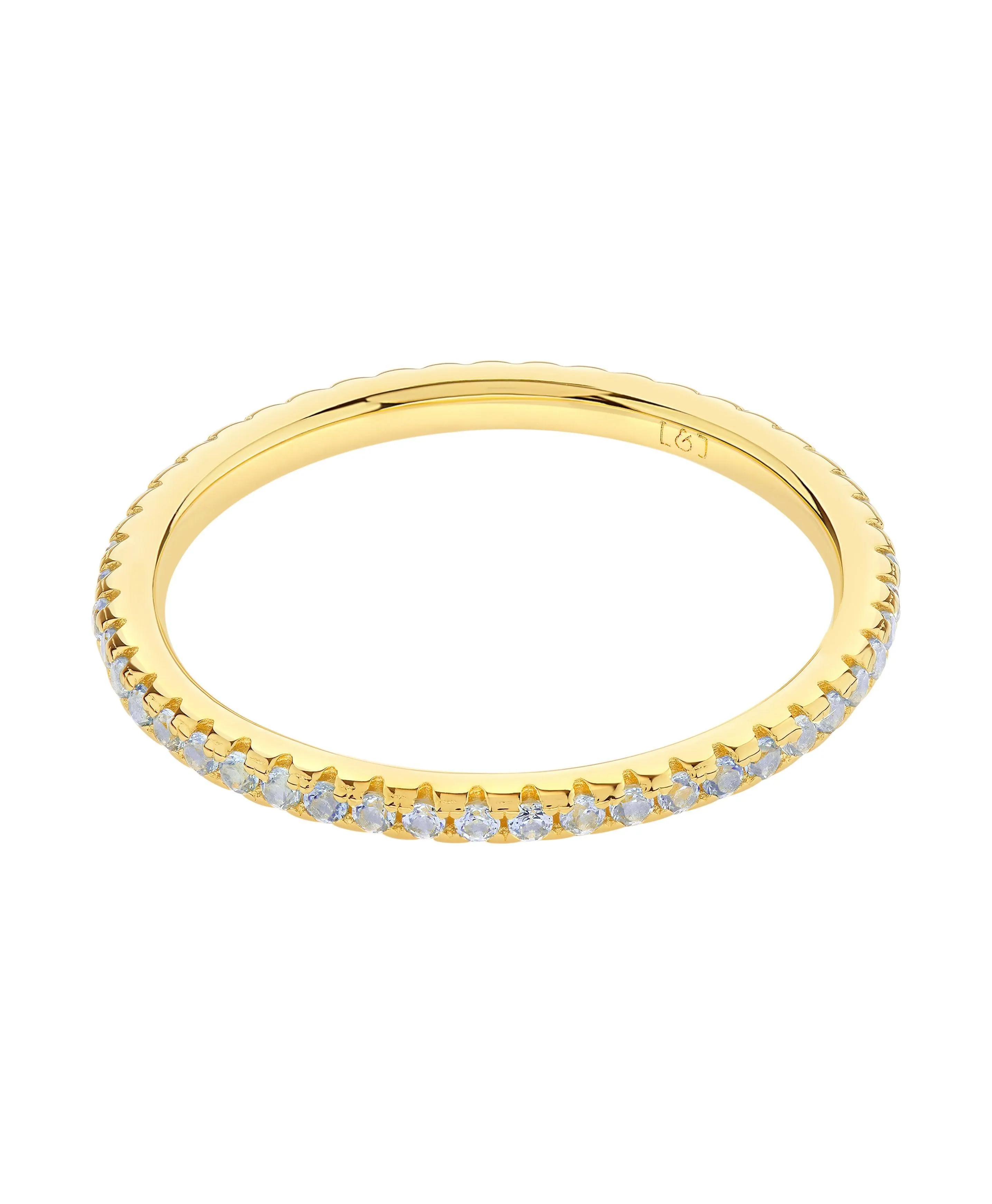 Mila Ring Blue 18ct Gold Plated