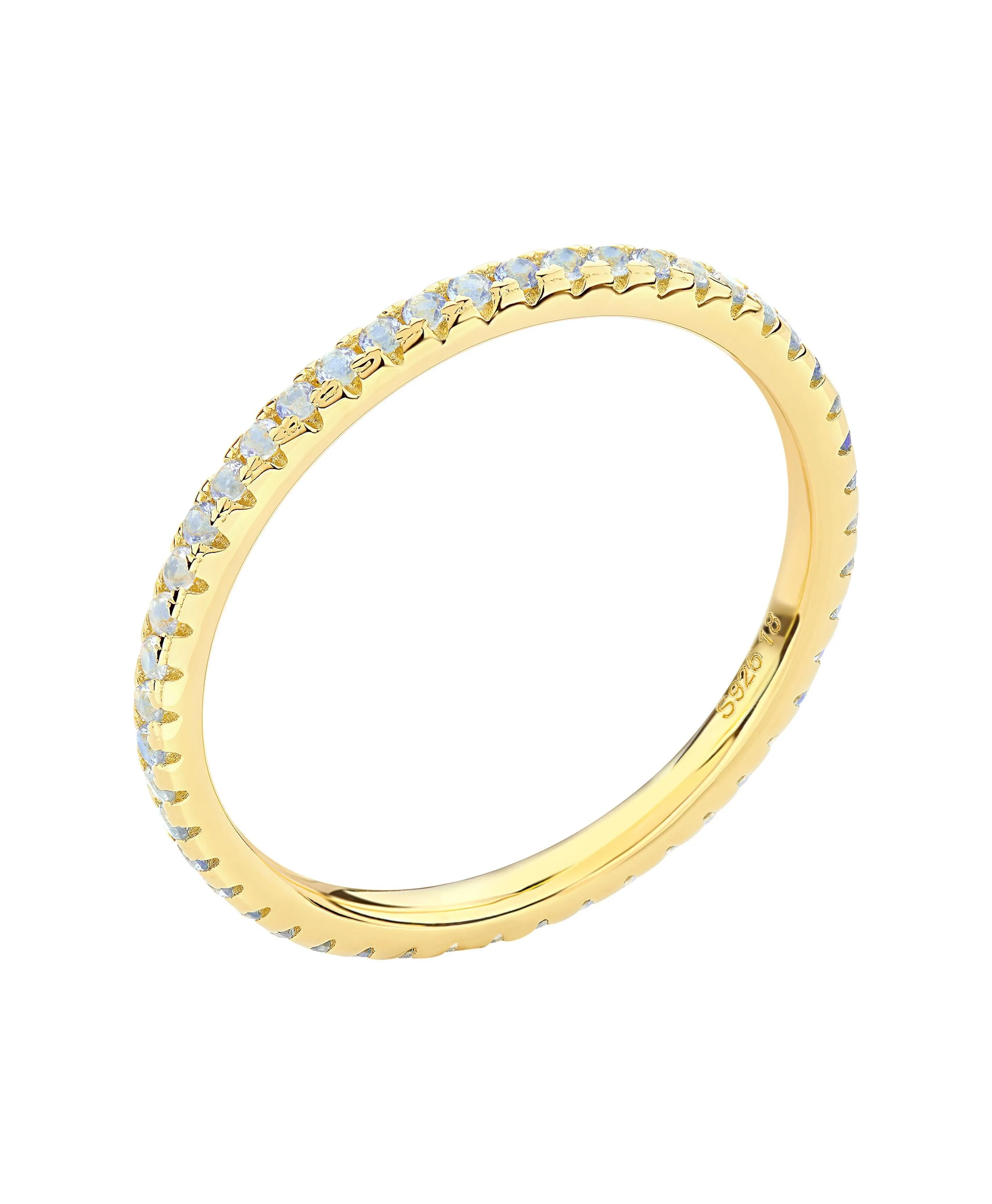 Mila Ring Blue 18ct Gold Plated