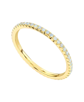 Mila Ring Blue 18ct Gold Plated