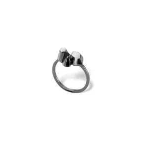 Morning Dream - ring - silver 925 - dark rhodium