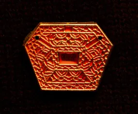 Mount, six sided red enamel - S-28