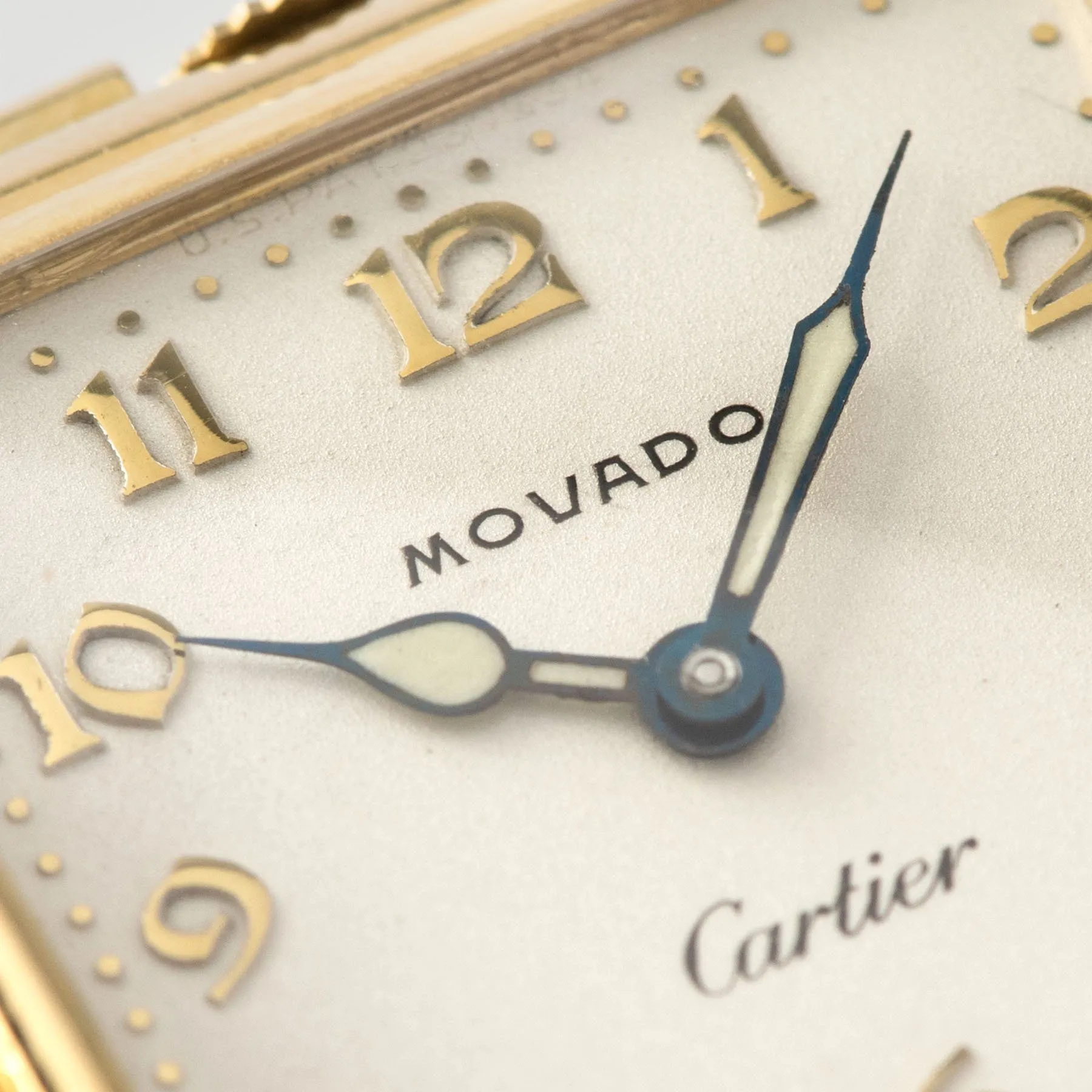 Movado x Cartier Ermeto Travel Watch in 18 k Gold