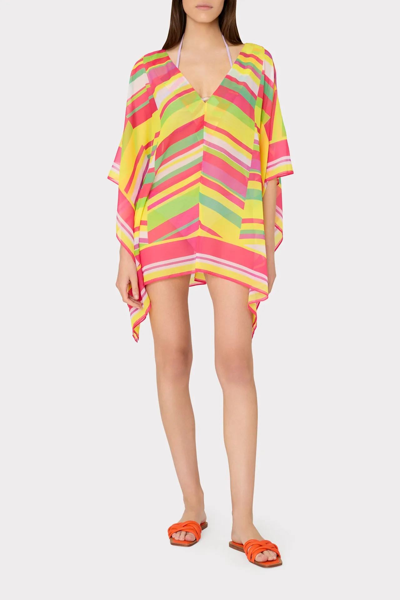 Multi Color Chevron Caftan