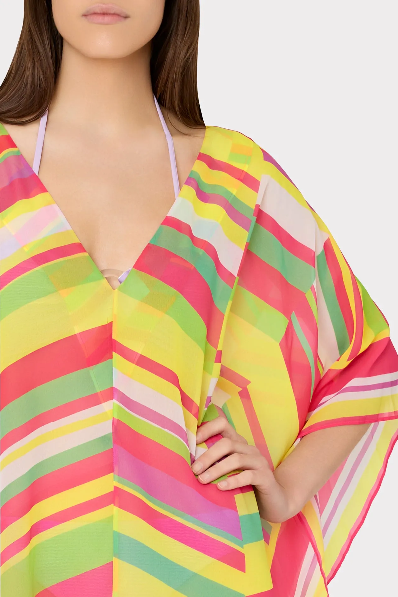 Multi Color Chevron Caftan