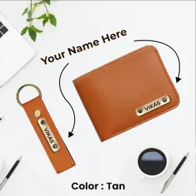 Name Wallet and Keychain Combo