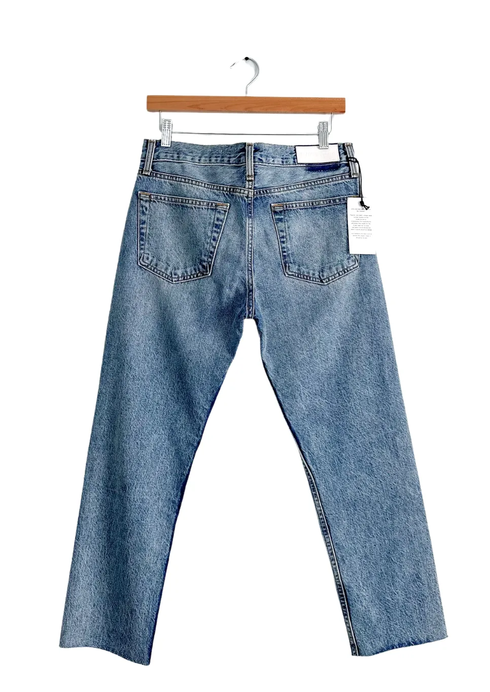 NEW RE/DONE Relaxed Crop Denim Jeans in Carpenter (26/4)