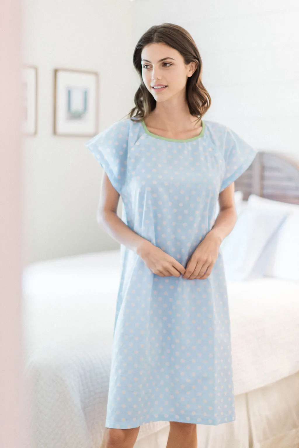 Nicole Hospital Patient Gownie & Pillowcase Set