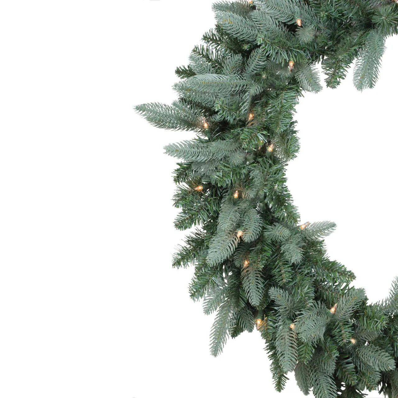 Pre-Lit Washington Frasier Fir Artificial Christmas Wreath - 36-Inch, Clear Lights