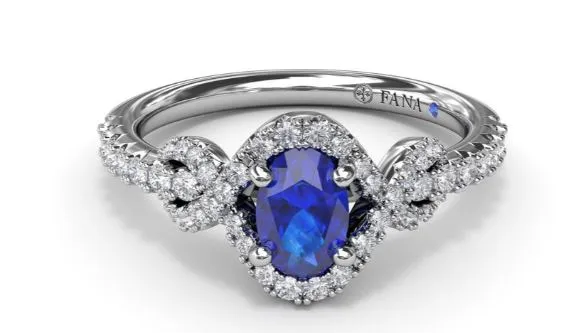 "Love Knot" Sapphire and Diamond Ring