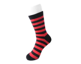 Red & Black Stripe T.U.K Women's Sock