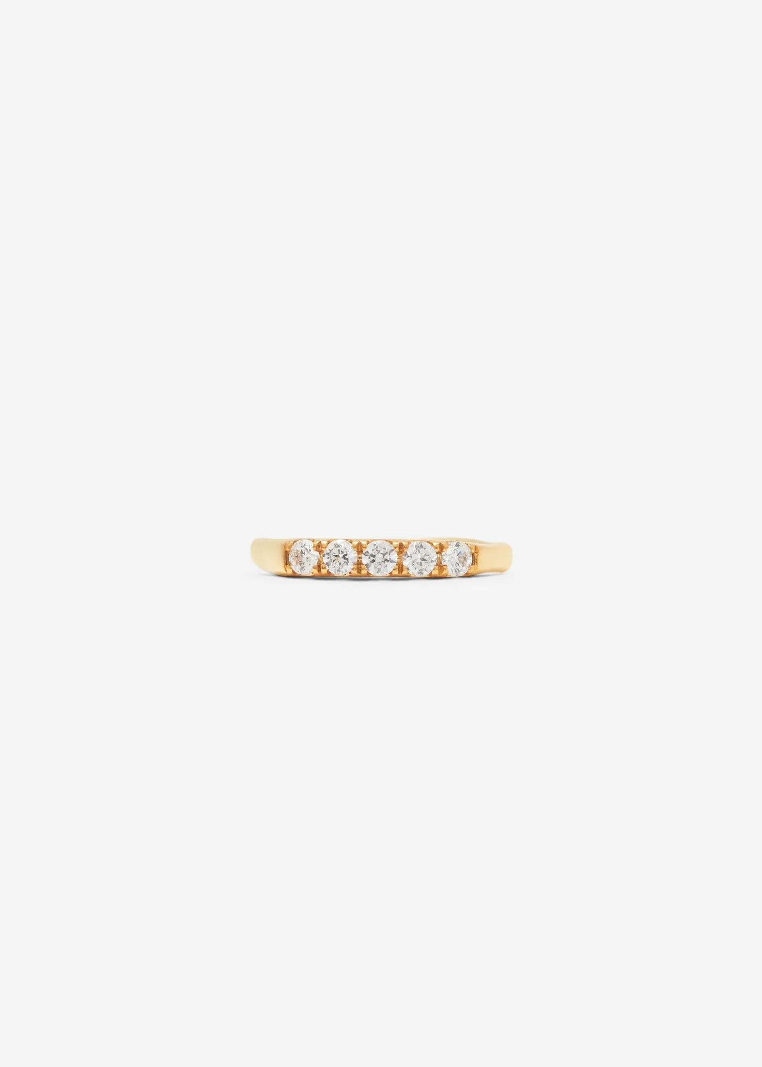 Scallop Set 1/4 Eternity Band 0.06 ct