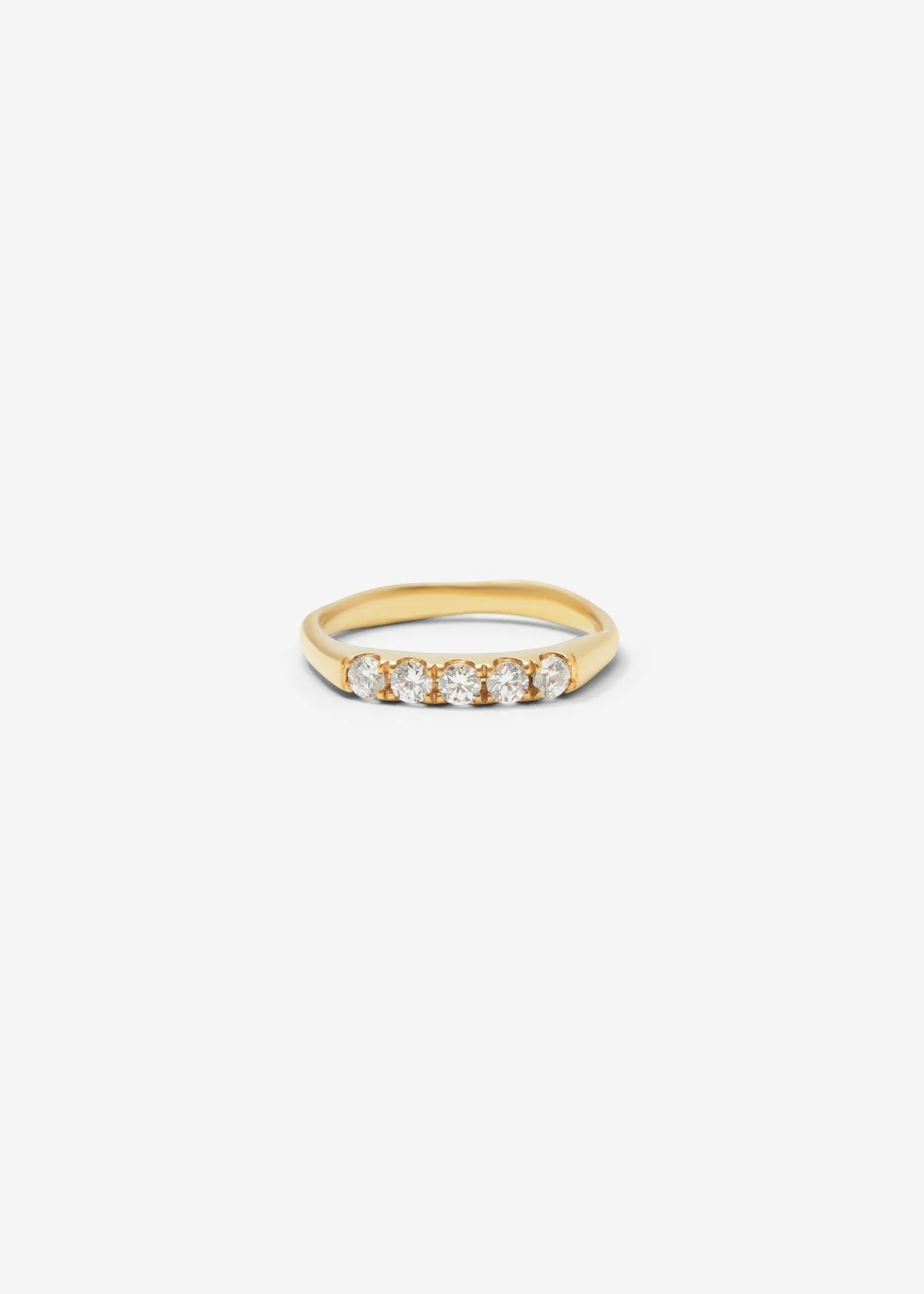 Scallop Set 1/4 Eternity Band 0.06 ct