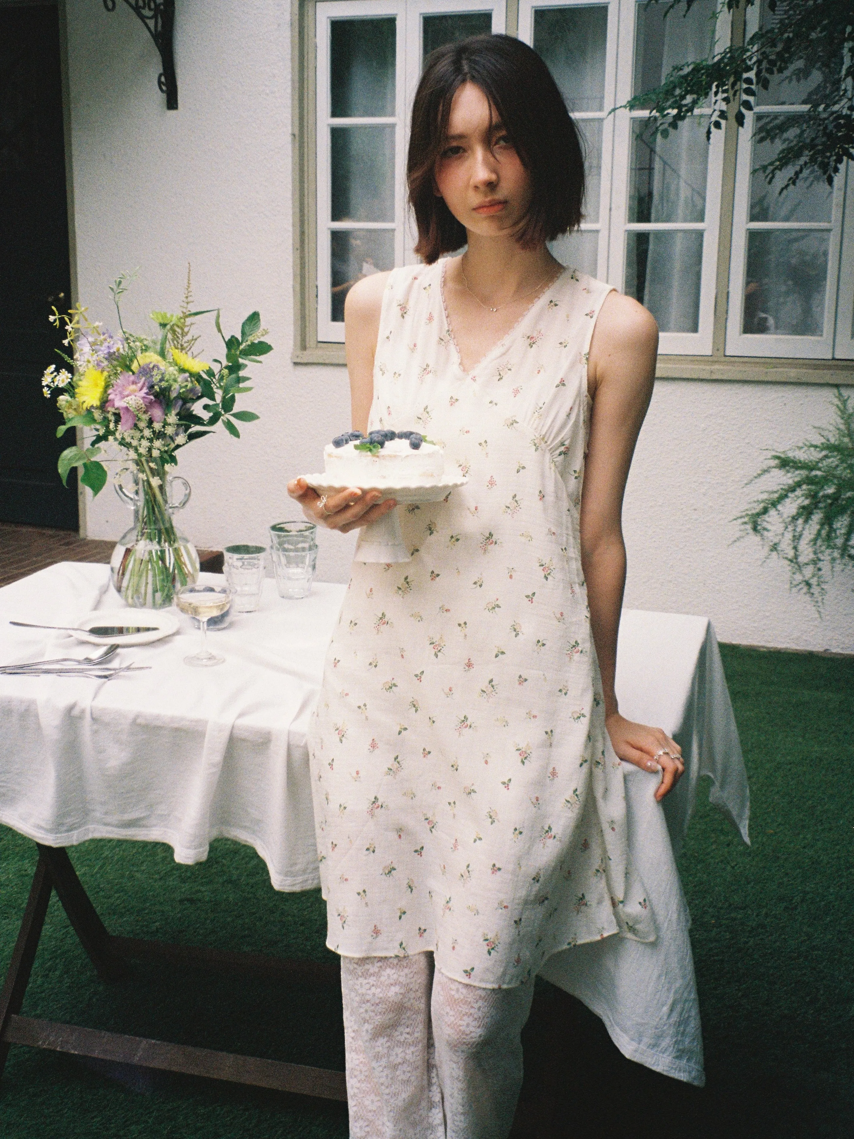 Scented Flowers Mini Dress