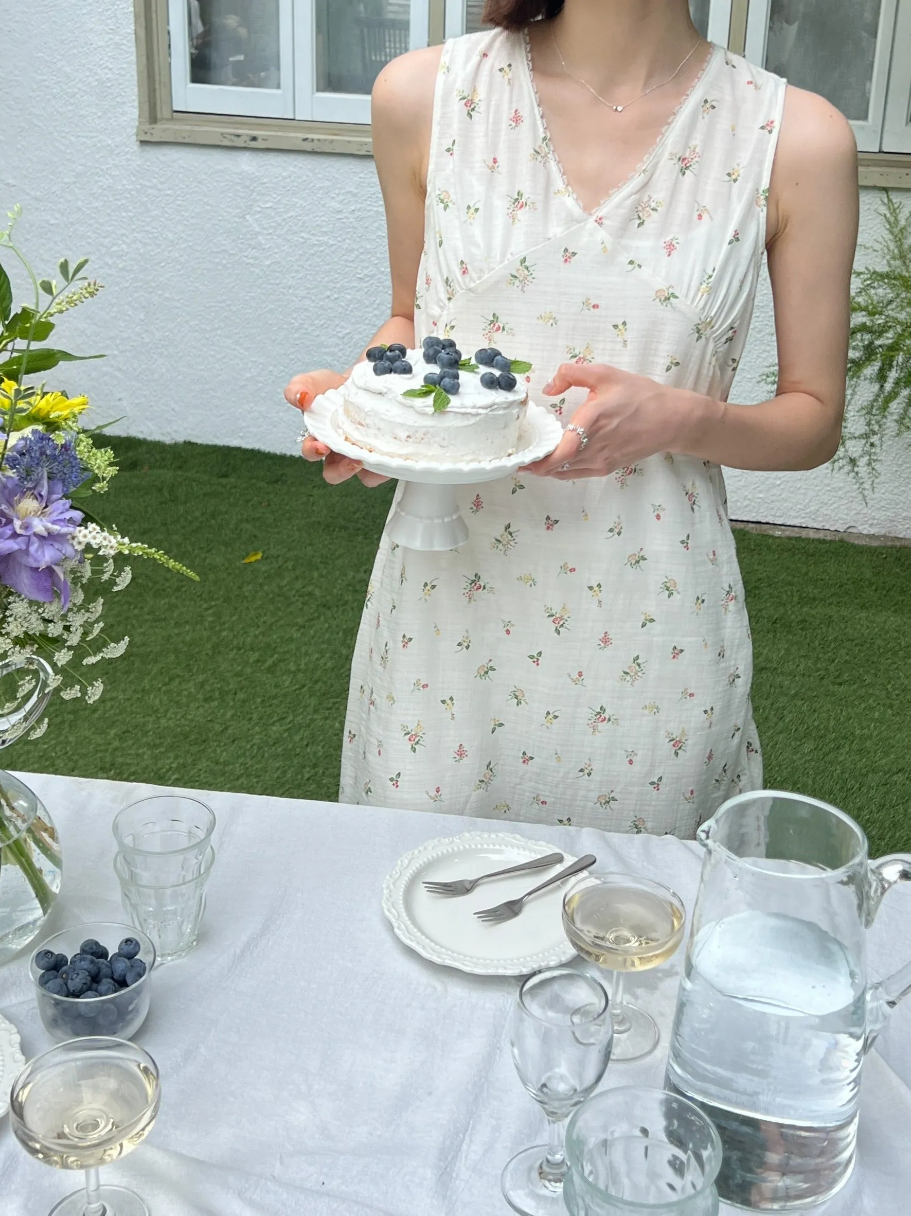 Scented Flowers Mini Dress