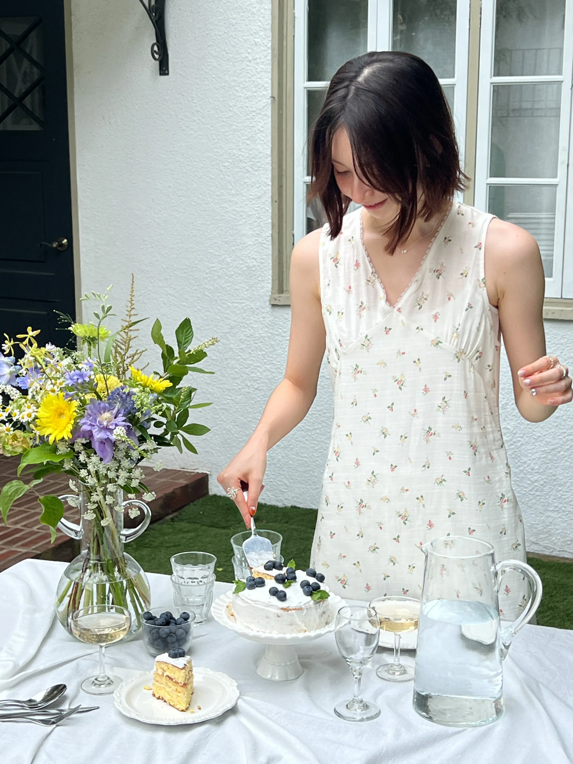 Scented Flowers Mini Dress