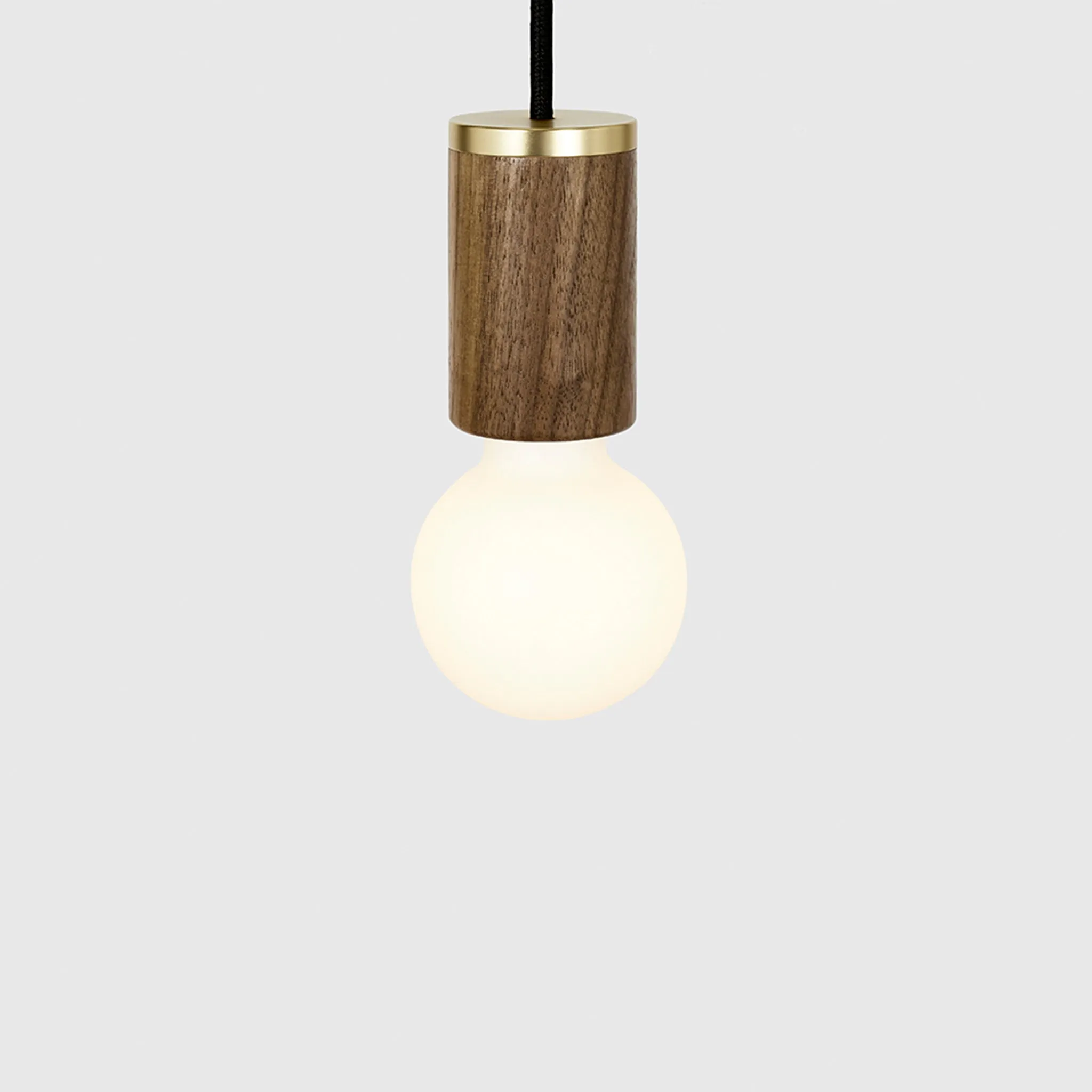 Sphere II Pendant Light in Walnut