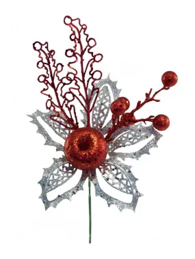 SuperDeal 10pcs Mixed Snowflake Ornaments Merry Christmas Tree baubles New Year Ornaments