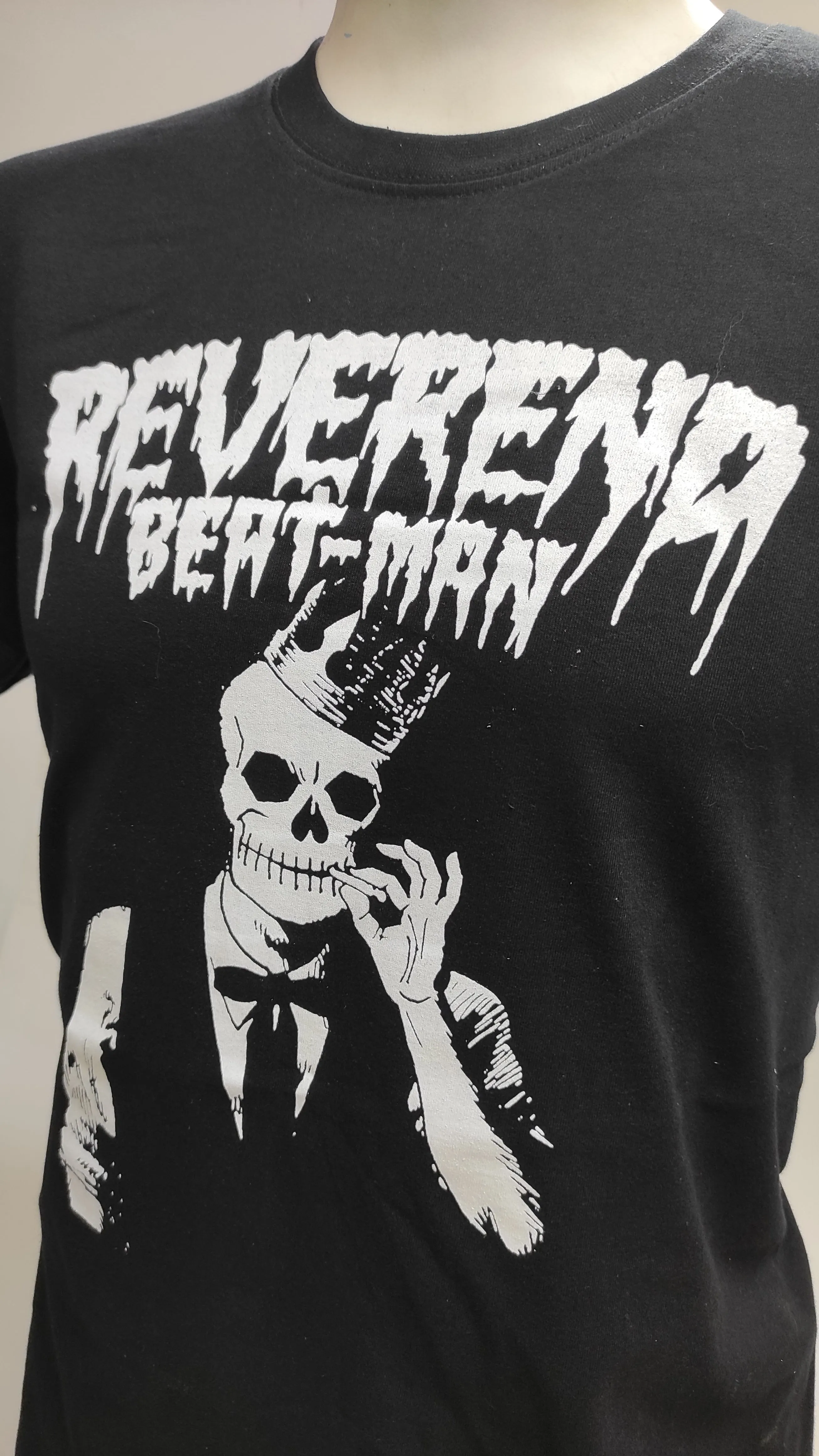 T-SHIRT -  Black - Reverend Beat-Man - Voodoo King Blood Font