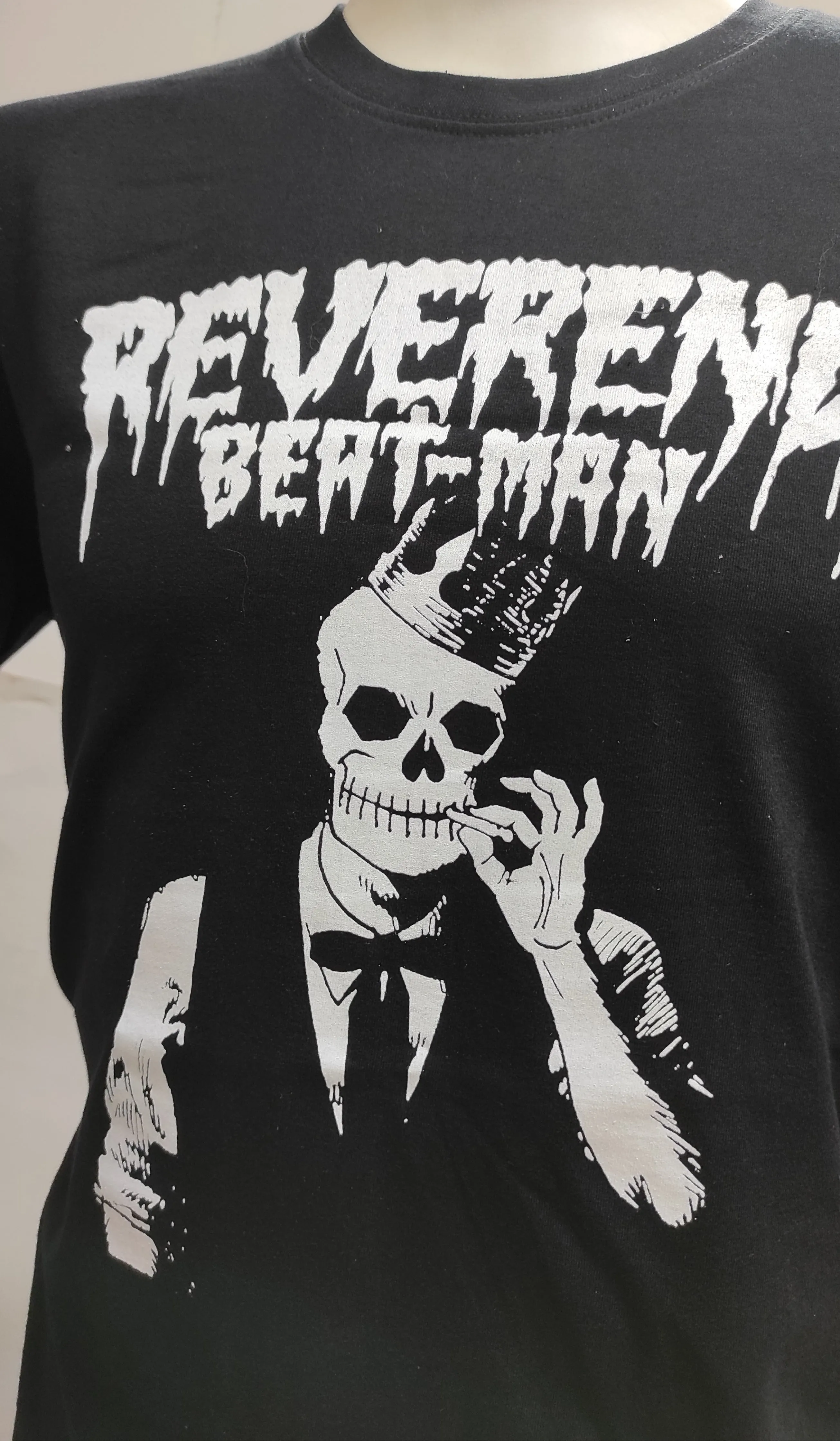 T-SHIRT -  Black - Reverend Beat-Man - Voodoo King Blood Font