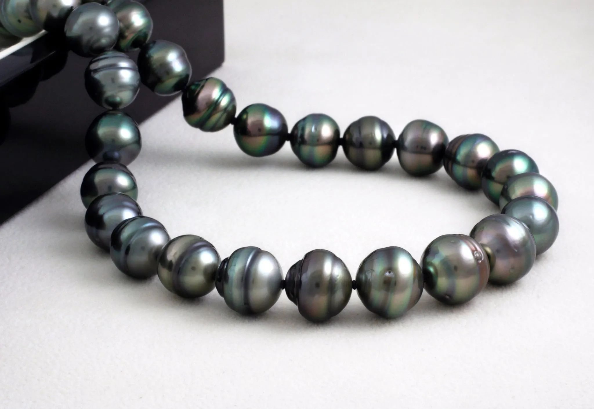 Tahitian pearl strand - Silver clasp - NESVPE01045