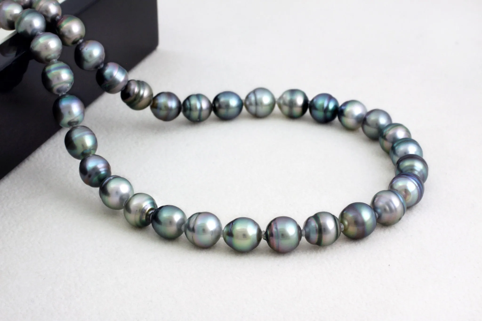 Tahitian pearl strand - Silver clasp - NESVPE01093