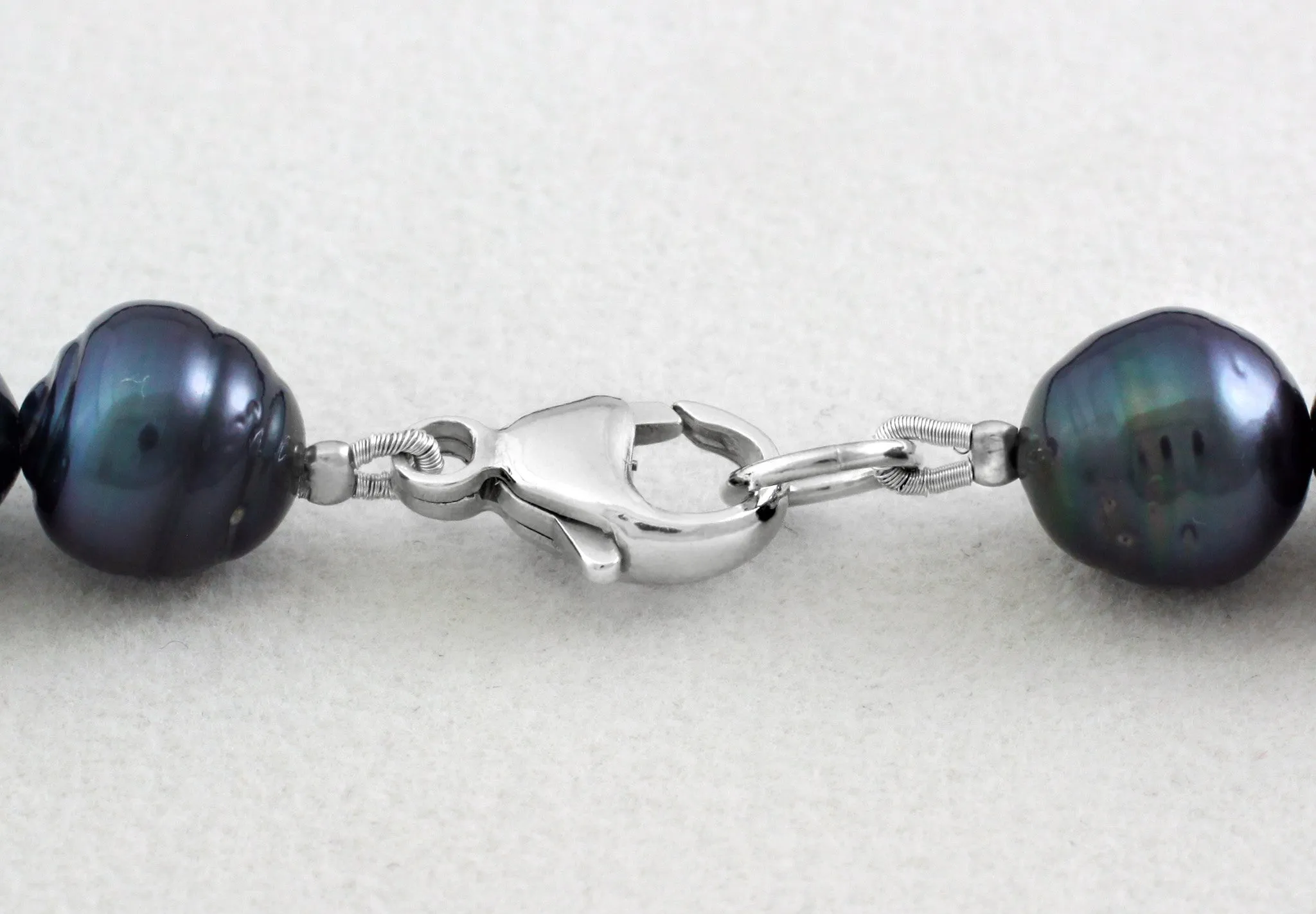 Tahitian pearl strand - Silver clasp - NESVPE01133