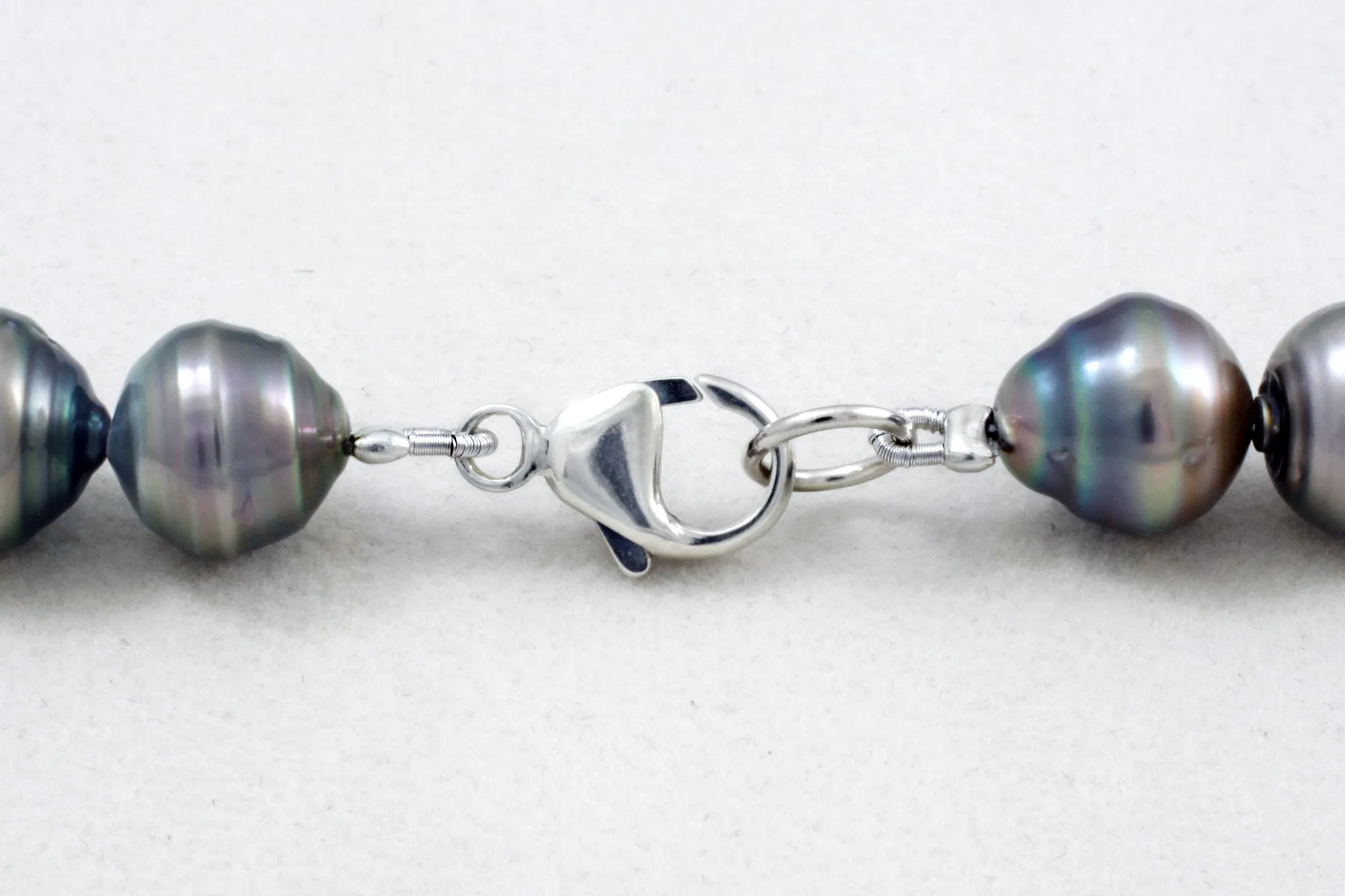 Tahitian pearl strand - Silver clasp - NESVPE01136