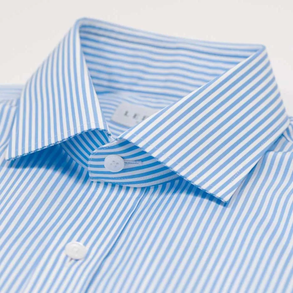 The Blue Regent 120s Poplin Stripe Custom Shirt