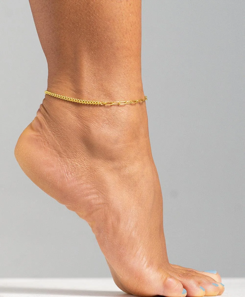 Vilma Anklet 18ct Gold Plated