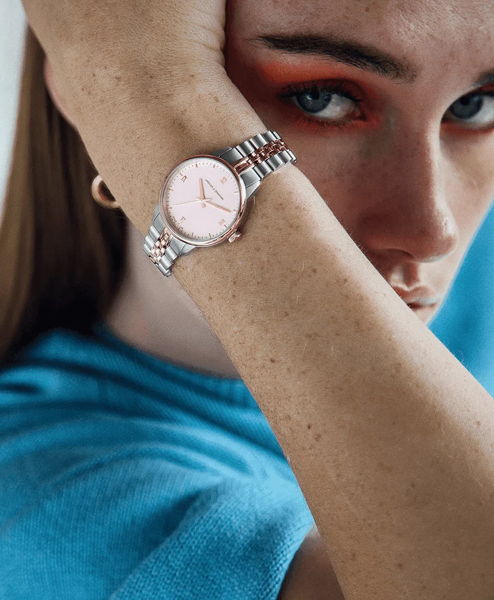 Vivid Link 30mm Rose Gold Pink